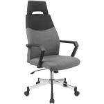 Kancelářské židle Halmar v šedé barvě v moderním stylu s kolečky 