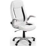 Kancelářské židle Halmar v bílé barvě v elegantním stylu z plastu 