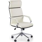 Kancelářské židle Halmar v bílé barvě v elegantním stylu z polyuretanu 