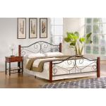 Jednolůžkové postele Halmar v šedé barvě v elegantním stylu z masivu lakované 