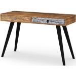 Psací stoly Halmar v šedé barvě ve vintage stylu ze dřeva lakované 