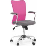 Kancelářské židle Halmar v šedé barvě v moderním stylu s kolečky 