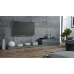 TV stolky Halmar v šedé barvě v moderním stylu s vysokým leskem 