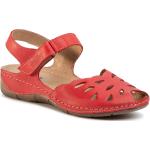 Dámské Vycházkové sandály Helios v červené barvě na léto 