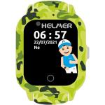 Náramkové hodinky v zelené barvě GPS vhodné na Sport s dotykovým displejem 