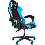 Kancelářské židle ve světle modré barvě čalouněné 