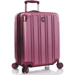 Dámské Plastové kufry Heys v růžové barvě v elegantním stylu na čtyřech kolečkách 