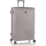 Pánské Plastové kufry Heys v béžové barvě v elegantním stylu na čtyřech kolečkách o objemu 125 l 