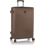 Pánské Plastové kufry Heys v hnědé barvě v elegantním stylu na čtyřech kolečkách o objemu 125 l 