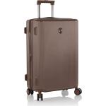 Pánské Plastové kufry Heys v hnědé barvě v elegantním stylu na čtyřech kolečkách o objemu 81 l 
