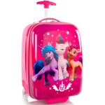 Dětské Plastové kufry Heys v růžové barvě na dvou kolečkách 