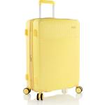 Dámské Plastové kufry Heys v žluté barvě z polykarbonátu 