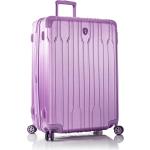 Dámské Plastové kufry Heys ve fialové barvě v elegantním stylu na čtyřech kolečkách 