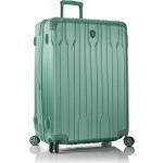 Dámské Plastové kufry Heys v zelené barvě v elegantním stylu na čtyřech kolečkách 