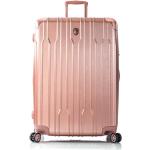 Dámské Plastové kufry Heys v pudrové barvě v elegantním stylu na čtyřech kolečkách 
