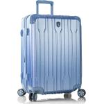 Dámské Plastové kufry Heys v modré barvě v elegantním stylu na čtyřech kolečkách o objemu 92 l 