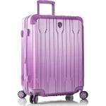 Dámské Plastové kufry Heys ve fialové barvě v elegantním stylu na čtyřech kolečkách o objemu 92 l 