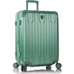 Dámské Plastové kufry Heys v zelené barvě v elegantním stylu na čtyřech kolečkách o objemu 92 l 