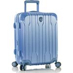 Plastové kufry Heys v modré barvě v elegantním stylu z plastu na čtyřech kolečkách o objemu 57 l 