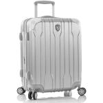 Pánské Plastové kufry Heys ve stříbrné barvě v elegantním stylu na čtyřech kolečkách o objemu 57 l 