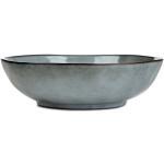 Hluboké talíře v šedé barvě z keramiky s průměrem 18 cm 