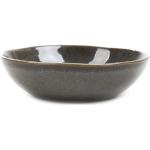 Hluboké talíře v šedé barvě v elegantním stylu z keramiky s průměrem 19 cm 