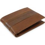 Pánské Kožené peněženky v hnědé barvě v moderním stylu z kůže ve slevě 