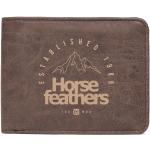 Pánské Kožené peněženky Horsefeathers v hnědé barvě z polyuretanu 