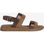 Dámské Kožené sandály Geox v hnědé barvě z koženky ve velikosti 37 na léto 