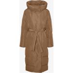 Pánské Zimní kabáty VERO MODA v hnědé barvě ze syntetiky ve velikosti XS 