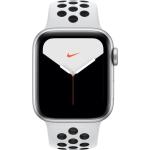 Hodinky Apple Apple Watch Series 5 GPS, 40mm Silver Aluminium Case with Pure Platinum/Black Sport Band