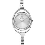 Dámské Náramkové hodinky v šedé barvě v elegantním stylu matné s quartzovým pohonem ocelové 