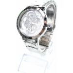 Náramkové hodinky Guess Nepromokavé v šedé barvě s kovovým řemínkem ocelové s analogovým displejem 