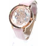Náramkové hodinky Guess Nepromokavé v růžové barvě ocelové s analogovým displejem 