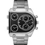 Pánské Doplňky pro hodinky v šedé barvě v moderním stylu z nerezové oceli s kovovým řemínkem ocelové s 24 hodinovým displejem 