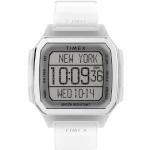 Pánské Náramkové hodinky Timex v bílé barvě s digitálním displejem 