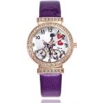 Dámské Náramkové hodinky OEM Nepromokavé ve fialové barvě v elegantním stylu 