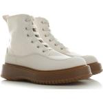 Nová kolekce: Dámské Zimní boty HOGAN v bílé barvě z kůže ve velikosti 38,5 ve slevě na zimu 