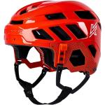 Hokejové helmy v červené barvě ve velikosti M o velikosti 58 cm 