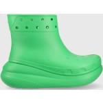 Holínky Crocs Classic Crush Rain Boot dámské, zelená barva, 207946, 207946.3E8-3E8