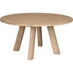 Jídelní stoly Hoorns v minimalistickém stylu z dubu kulaté pro 8 osob 