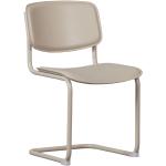 Jídelní židle Hoorns v bílé barvě v industriálním stylu z koženky 
