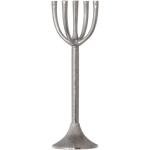 Svícny Hoorns ve stříbrné barvě v elegantním stylu z kovu o velikosti 80 cm 