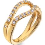 Diamantové prsteny Hot Diamonds pozlacené  Diamantové ve velikosti 52 