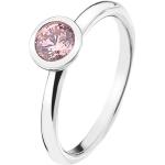 Stříbrné prsteny Hot Diamonds v růžové barvě ve velikosti 51 