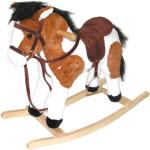 Houpací koně Wiky v hnědé barvě o velikosti 40 cm s tématem koně a stáje 