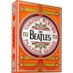 Karetní hry v oranžové barvě s motivem The Beatles 