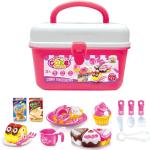 Dětské kuchyňky G21 v růžové barvě z plastu pro věk 3 - 5 let 