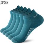 Pánské BIO Kotníkové ponožky v šedé barvě ze síťoviny 5 ks v balení na léto 