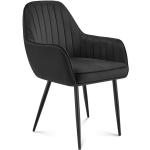 Jídelní židle v šedé barvě v moderním stylu ze sametu 